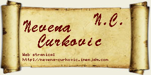 Nevena Ćurković vizit kartica